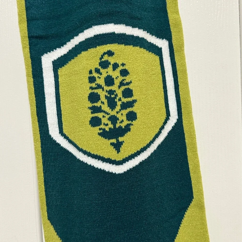 NWT free people movement Big League Reversible Scarf in Honeydew/Chartreuse
